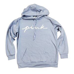 PINK Victoria's Secret Womens Purple Logo Hoodie LS Sweatshirt Size‎ XS